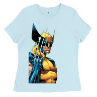Baby Blue wolverine 3 Ladies Tee - ArtChic