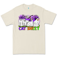Bone cat sheet ghost cats halloween Premium Tee - CowGirlArtShop