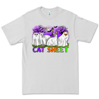 Dove Grey cat sheet ghost cats halloween Premium Tee - CowGirlArtShop