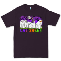 Plum cat sheet ghost cats halloween Premium Tee - CowGirlArtShop
