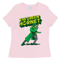 Bubblegum Pink the vintage green hornet Ladies Tee - ArtChic