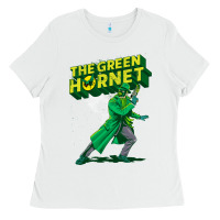 White the vintage green hornet Ladies Tee - ArtChic