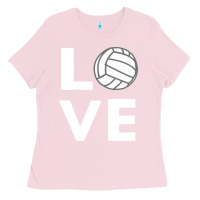 Bubblegum Pink girls love volleyball Ladies Tee - ArtChic
