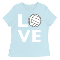 Baby Blue girls love volleyball Ladies Tee - ArtChic