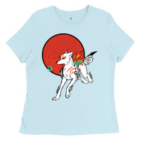 Baby Blue Okami Ladies Tee - ArtChic