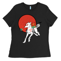 Black Okami Ladies Tee - ArtChic