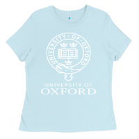 Baby Blue oxford university campus Ladies Tee - ArtChic