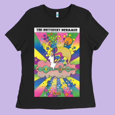 Different Drummer   Peter Max Ladies Tee Designed By Artchic