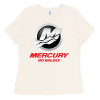 Bone Mercury Marine Outboard Boat Ladies Tee - ArtChic