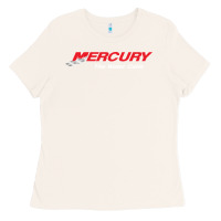 Bone Mercury Marine Outboard Boat Ladies Tee - ArtChic