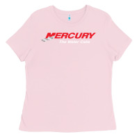 Bubblegum Pink Mercury Marine Outboard Boat Ladies Tee - ArtChic