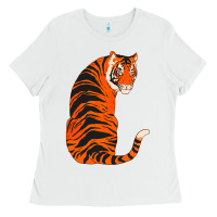 White tiger Ladies Tee - ArtChic