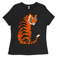 Black tiger Ladies Tee - ArtChic