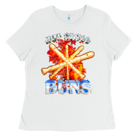 White hot cross buns t shirt Ladies Tee - ArtChic