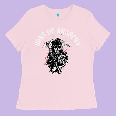 Horror Skull Sons Of Anarchy Ladies Tee Designed By Artchic