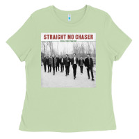 Matcha Straight No Chaser Social Christmasing Ladies Tee - ArtChic