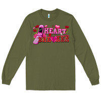 Army Green heart breaker Long Sleeve Tee - FaDigitalArtStudio