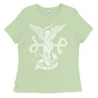 Matcha st michael archangel catholic angel defend us Ladies Tee - ArtChic
