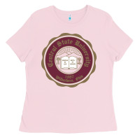 Bubblegum Pink College of  central state Wilberfroce 1887 Ladies Tee - ArtChic