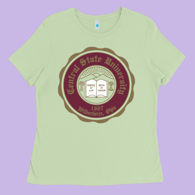 College Of  Central State Wilberfroce 1887 Ladies Tee Designed By Artchic