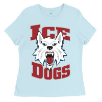 Baby Blue Fairbanks Ice Dogs Ladies Tee - ArtChic