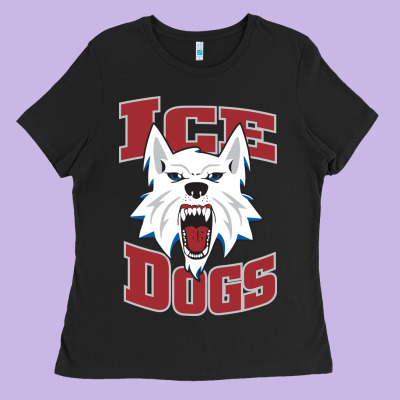 Fairbanks Ice Dogs Ladies Tee Designed By Artchic