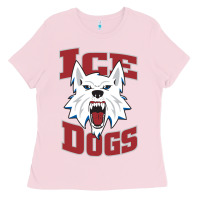 Bubblegum Pink Fairbanks Ice Dogs Ladies Tee - ArtChic