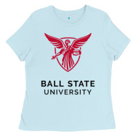 Baby Blue ball.state.university.merch Ladies Tee - ArtChic
