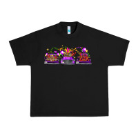Black Mardi Gras Farm Trucks Urban Heavy Tee - FaDigitalArtStudio