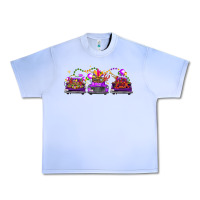 Grape Ice Mardi Gras Farm Trucks Urban Heavy Tee - FaDigitalArtStudio