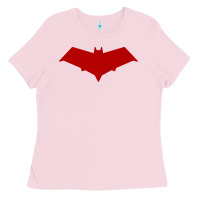 Bubblegum Pink red hood Ladies Tee - ArtChic