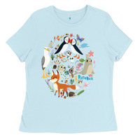 Baby Blue Puffin Rock gift for fans puffin rock characters Ladies Tee - ArtChic