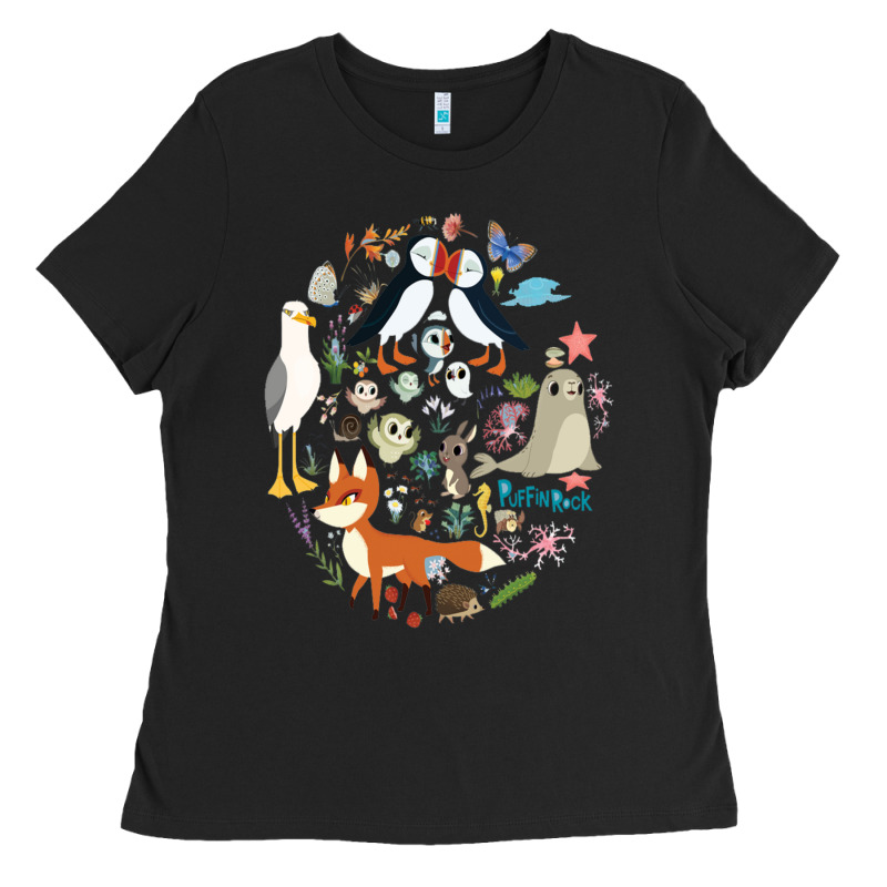Puffin Rock Gift For Fans Puffin Rock Characters Ladies Tee by ArtChic | Teevron