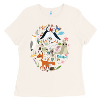 Bone Puffin Rock gift for fans puffin rock characters Ladies Tee - ArtChic