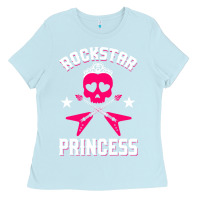 Baby Blue rockstar Ladies Tee - ArtChic