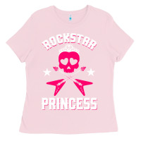 Bubblegum Pink rockstar Ladies Tee - ArtChic