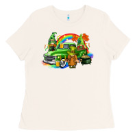 Bone St. Patrick's Day truck with gnomies Ladies Tee - CowGirlArtShop