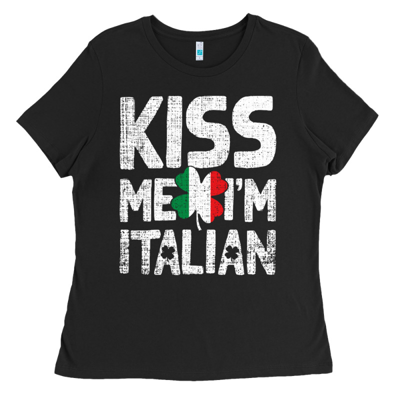 Kiss Me I'm Italian Ladies Tee by ArtChic | Teevron