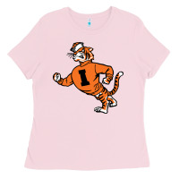 Bubblegum Pink Vintage Walking Angry Tiger Idaho State Ladies Tee - ArtChic