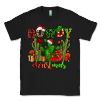 Black howdy christmas with cactusses Classic Tee - CowGirlArtShop