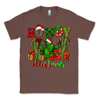 Chestnut howdy christmas with cactusses Classic Tee - CowGirlArtShop