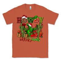 Copper howdy christmas with cactusses Classic Tee - CowGirlArtShop