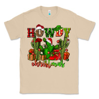 Mushroom howdy christmas with cactusses Classic Tee - CowGirlArtShop