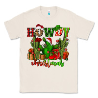 Natural howdy christmas with cactusses Classic Tee - CowGirlArtShop