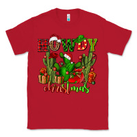 Red howdy christmas with cactusses Classic Tee - CowGirlArtShop