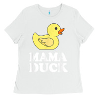 White mama duck t shirt funny mother bird gift Ladies Tee - ArtChic