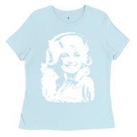 Baby Blue dolly parton distressed photo Ladies Tee - ArtChic