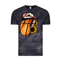 Cloud Black Basketball Tongue Vintage Tee - Jasminsmagicworld
