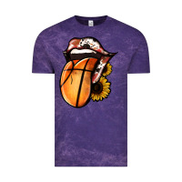 Cloud Purple Basketball Tongue Vintage Tee - Jasminsmagicworld