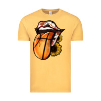 Vintage Mustard Basketball Tongue Vintage Tee - Jasminsmagicworld
